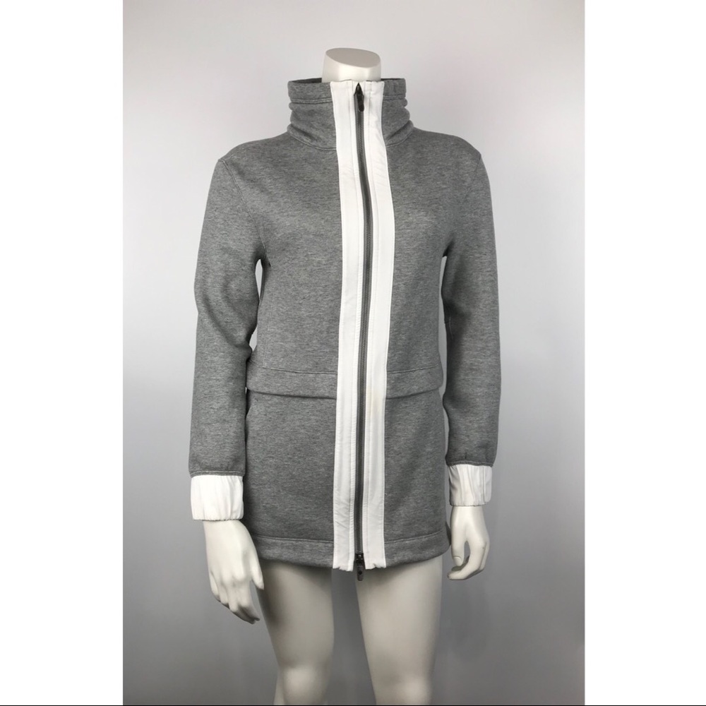 Lululemon Full zip long jacket gray size 2